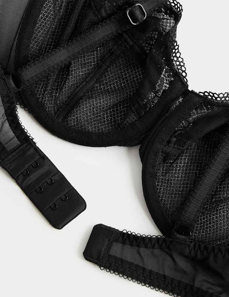 Jasmine Lace Wired Balcony Bra Set A-E 6 of 6