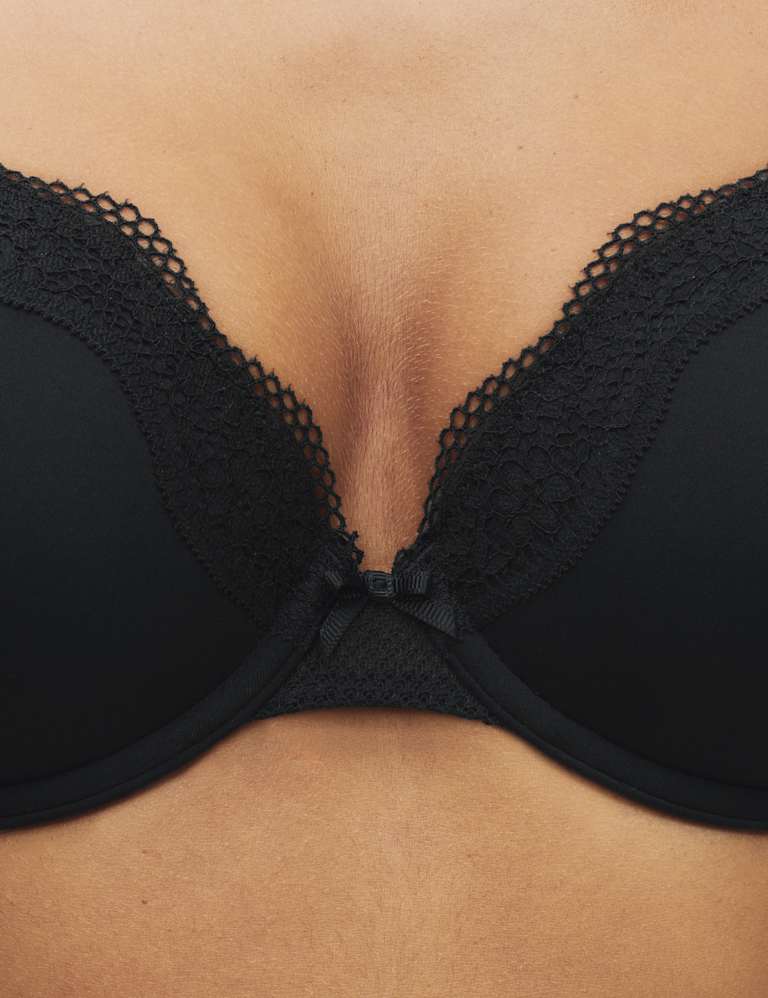 Jasmine Lace Wired Demi Cup Bra Set A-E 2 of 4