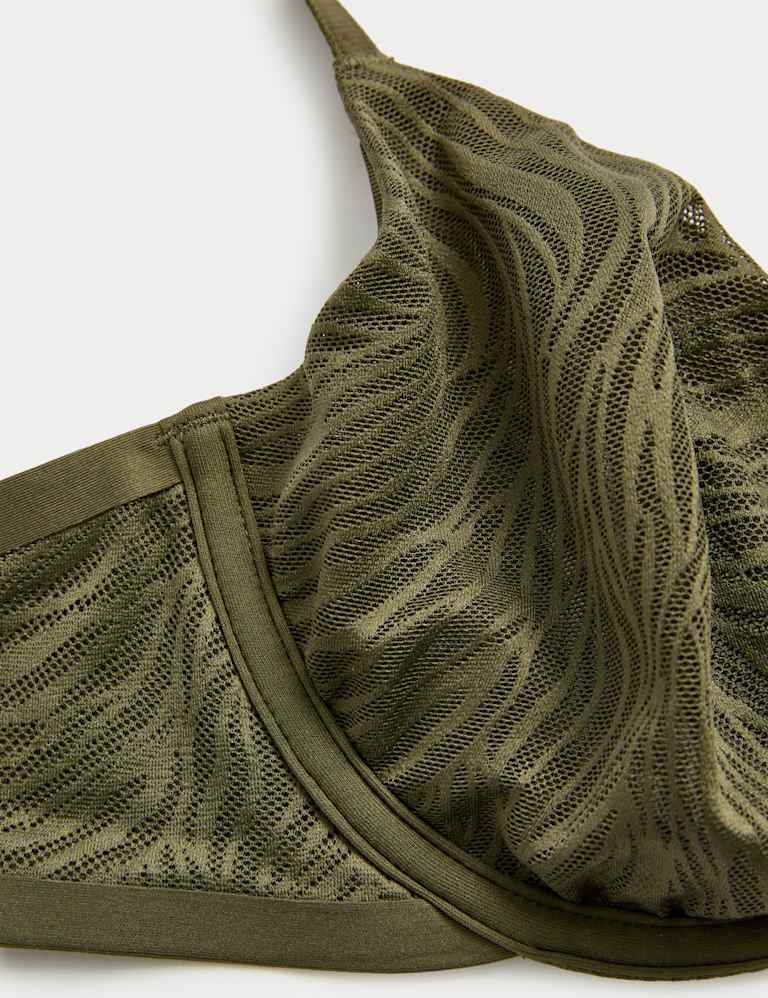 Body Lace Wired Demi Cup Bra Set A-E 4 of 6