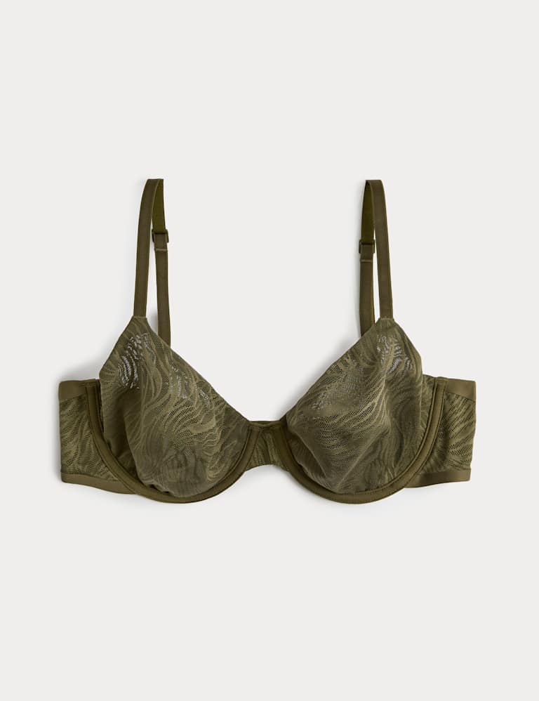 Body Lace Wired Demi Cup Bra Set A-E 2 of 6