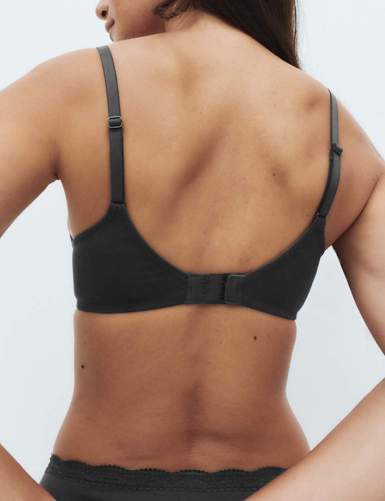 3pk Cotton Rich Wired Balcony Bra Set A-E 4 of 6