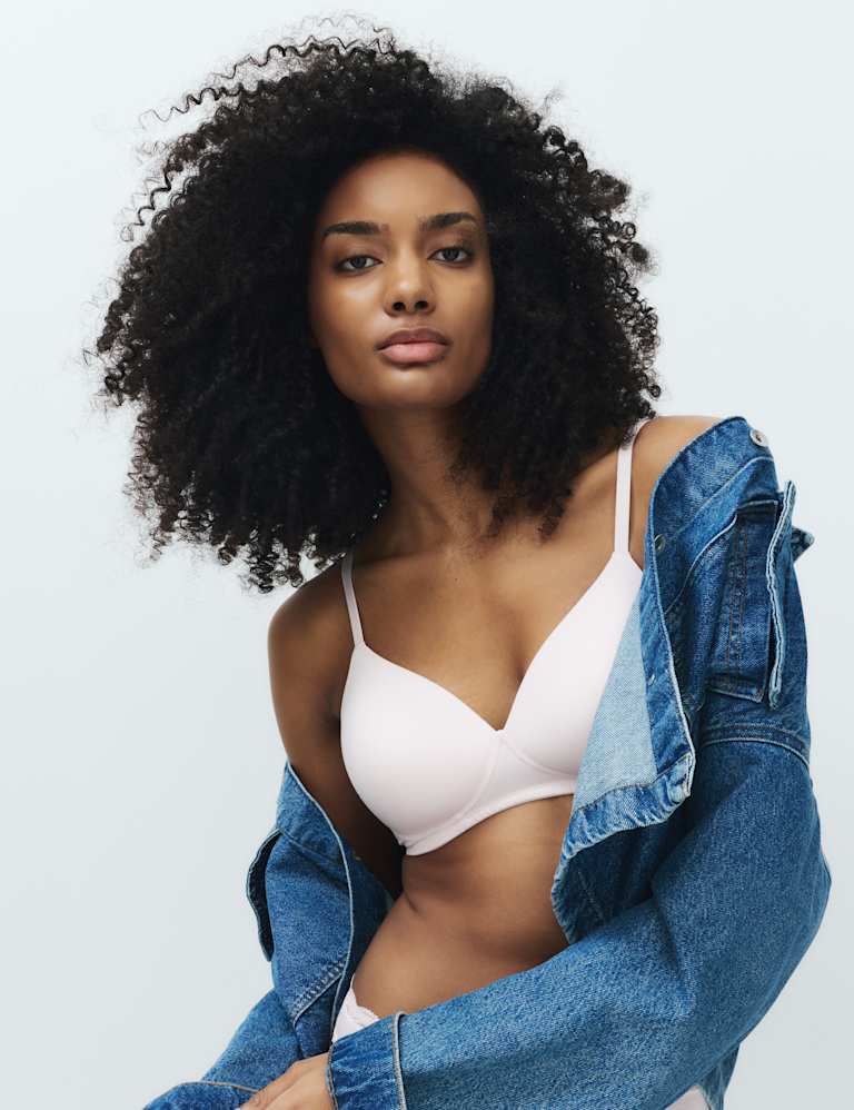 3pk Non Wired T-Shirt Bras Set A-E 6 of 6