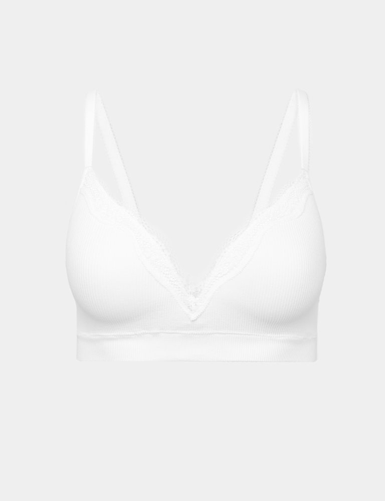 Jasmine Lace Seamfree Non Wired Plunge Bra Set A-E 2 of 6