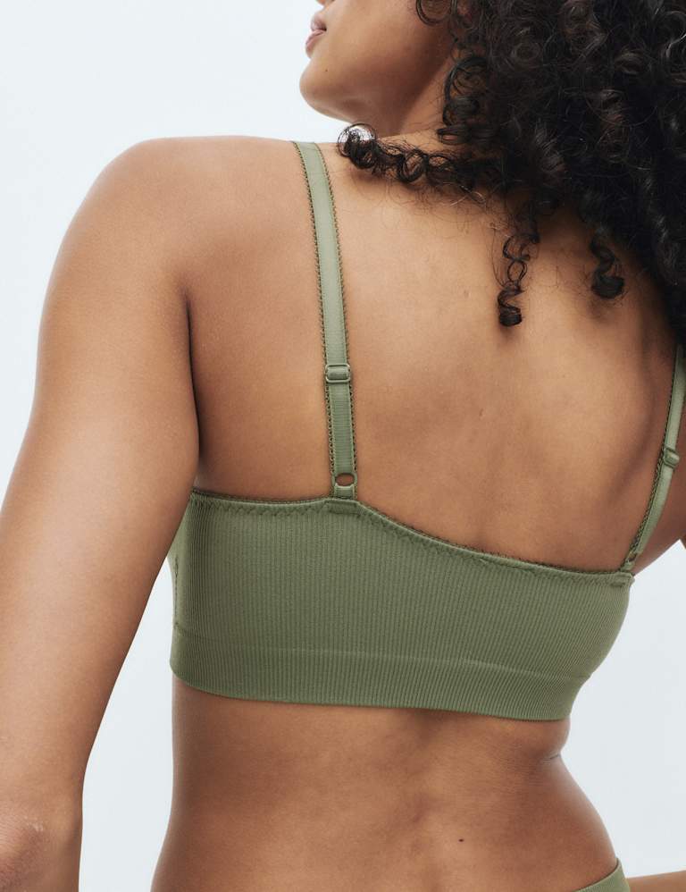 Jasmine Lace Non Wired Seamfree Crop Top Set 6 of 6