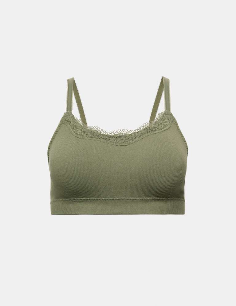 Jasmine Lace Non Wired Seamfree Crop Top Set 2 of 6