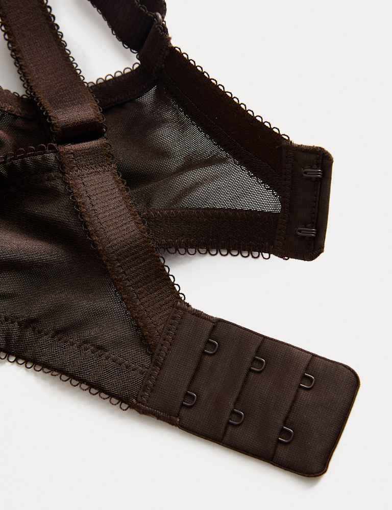 Jasmine Lace Printed Wired Plunge Bra Set F+ 6 of 6