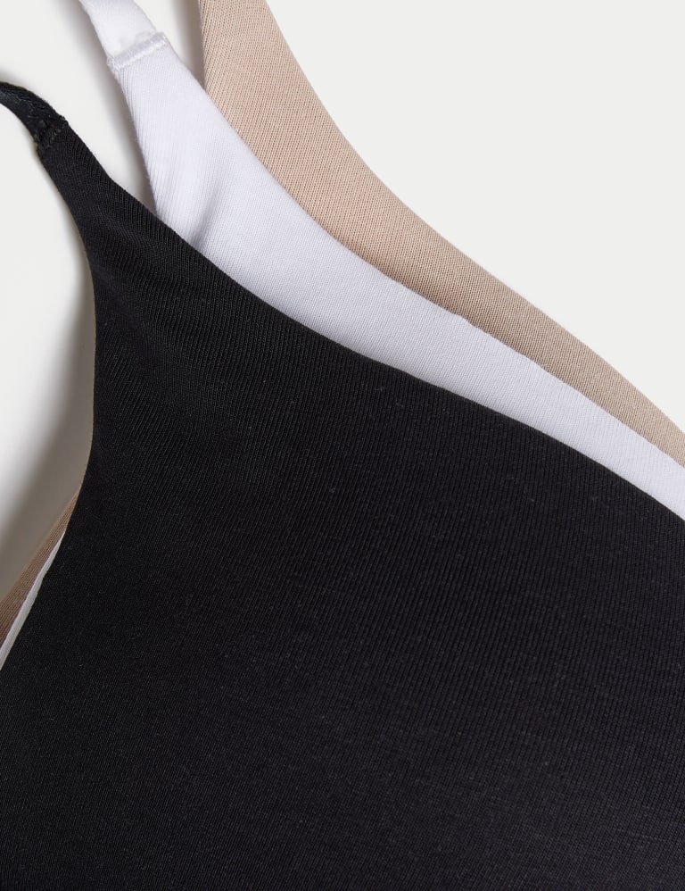 3pk Non Wired Plunge T-Shirt Bras Set A-E 3 of 5