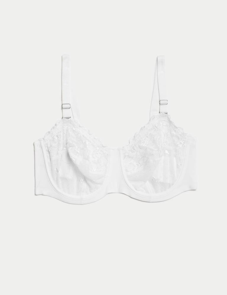 Embrace Embroidered Wired Strapless Bra F-H | M&S Collection | M&S