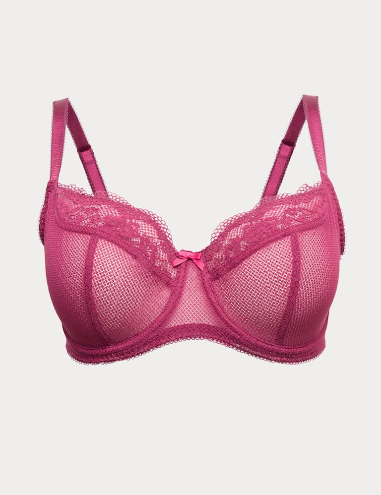 Jasmine Lace Wired Balcony Bra Set F-H 2 of 6