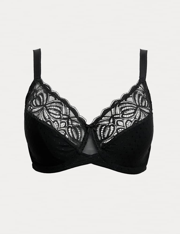 Lace Wired Minimiser Bra Set C-H 2 of 6