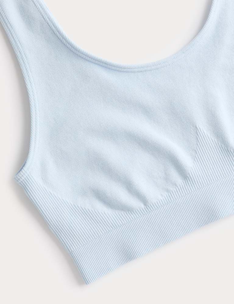 3pk Seamless Non Wired Crop Tops Set 5 of 6