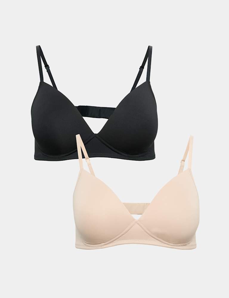 2pk Non Wired First Bras AA-D | M&S Collection | M&S