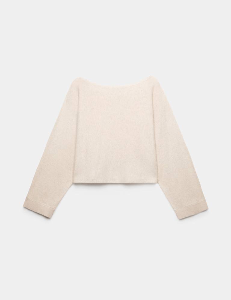 Merino Wool Blend Pyjama Top with Cashmere & Bottom Set 1 of 6