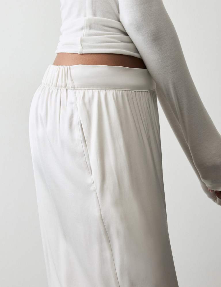 Sheer Pyjama Top with Cashmere & Bottom Set 3 of 6