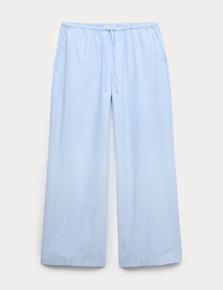 Pure Cotton Chambray Lounge Pyjama Set 2 of 6