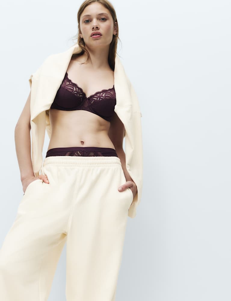 Cotton Rich Embroidered Loopback Sweatshirt & Bottom Set 3 of 6