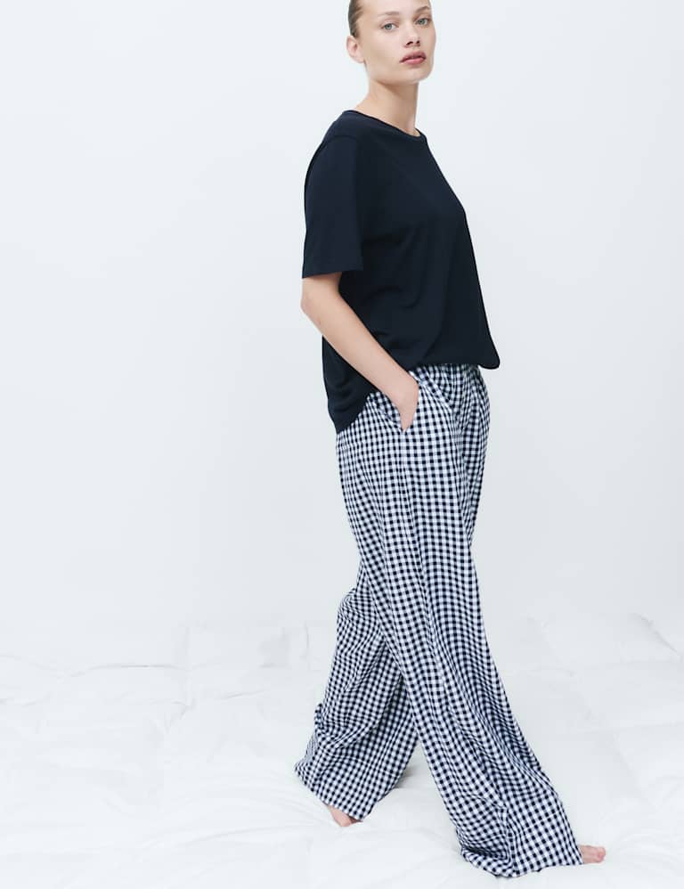 Cotton Modal Pyjama Top & Bottom Set 6 of 6