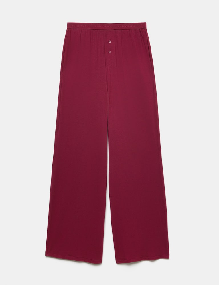 Modal Rich Long Sleeve Pyjama Top & Bottom Set 2 of 6