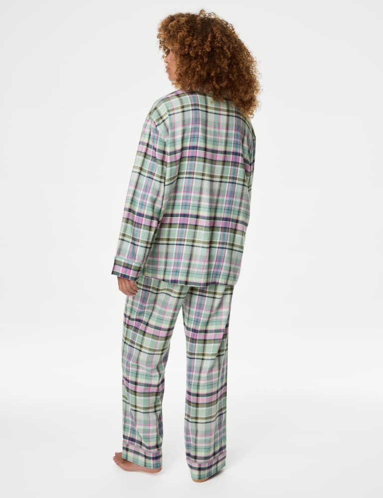 Cotton Blend Checked Pyjama Set 5 of 5