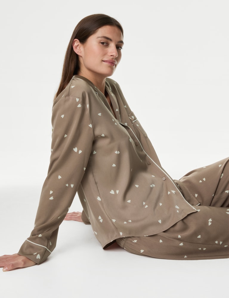 Dream Satin™ Heart Print Pyjama Set 5 of 7