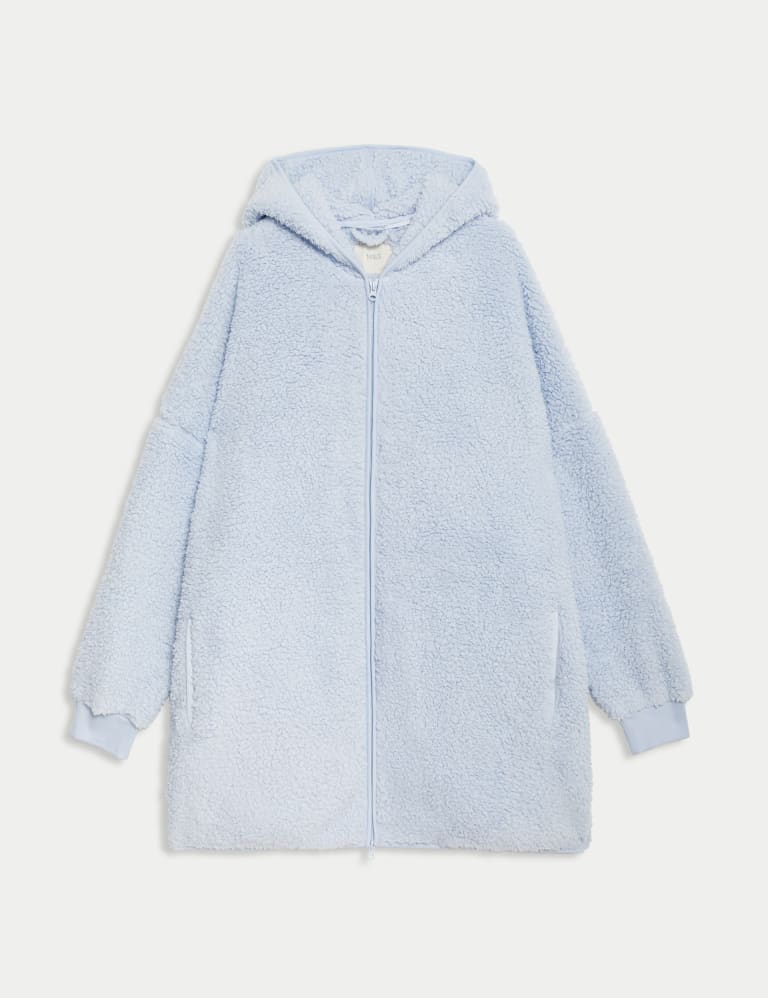 Teddy Fleece Hooded Lounge Cardigan | M&S Collection | M&S 