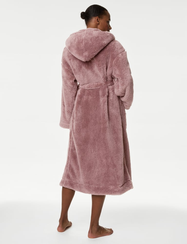 Fleece Hooded Dressing Gown 5 of 5