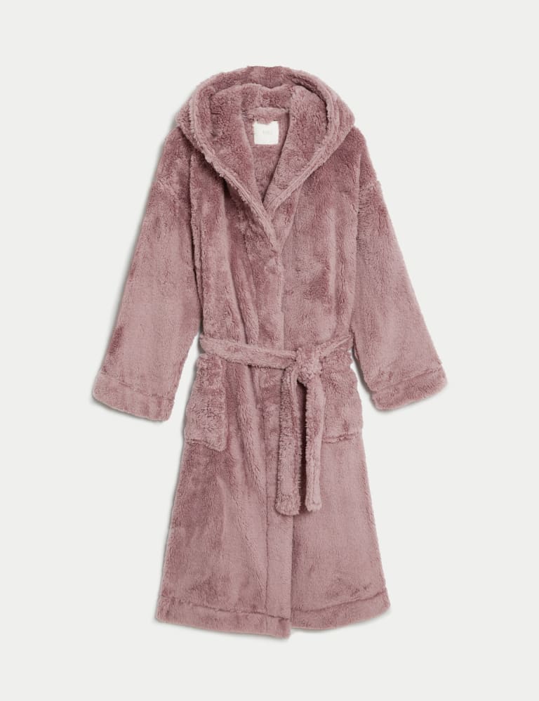 Fleece Hooded Dressing Gown 2 of 5