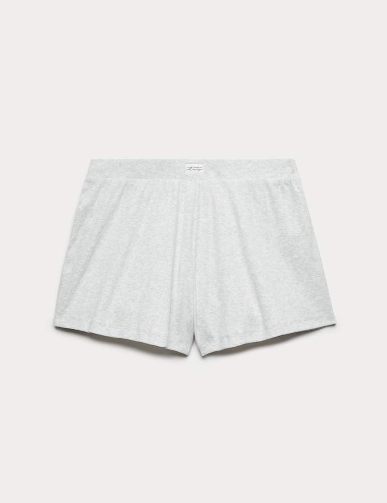 Cotton Rich Ribbed Pyjama Vest & Short Set 2 of 6