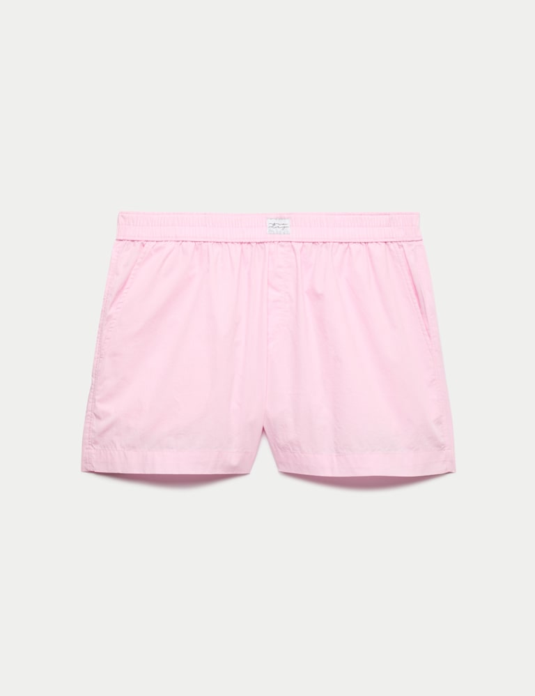 Pure Cotton Cropped Pyjama Shirt Set 2 of 6