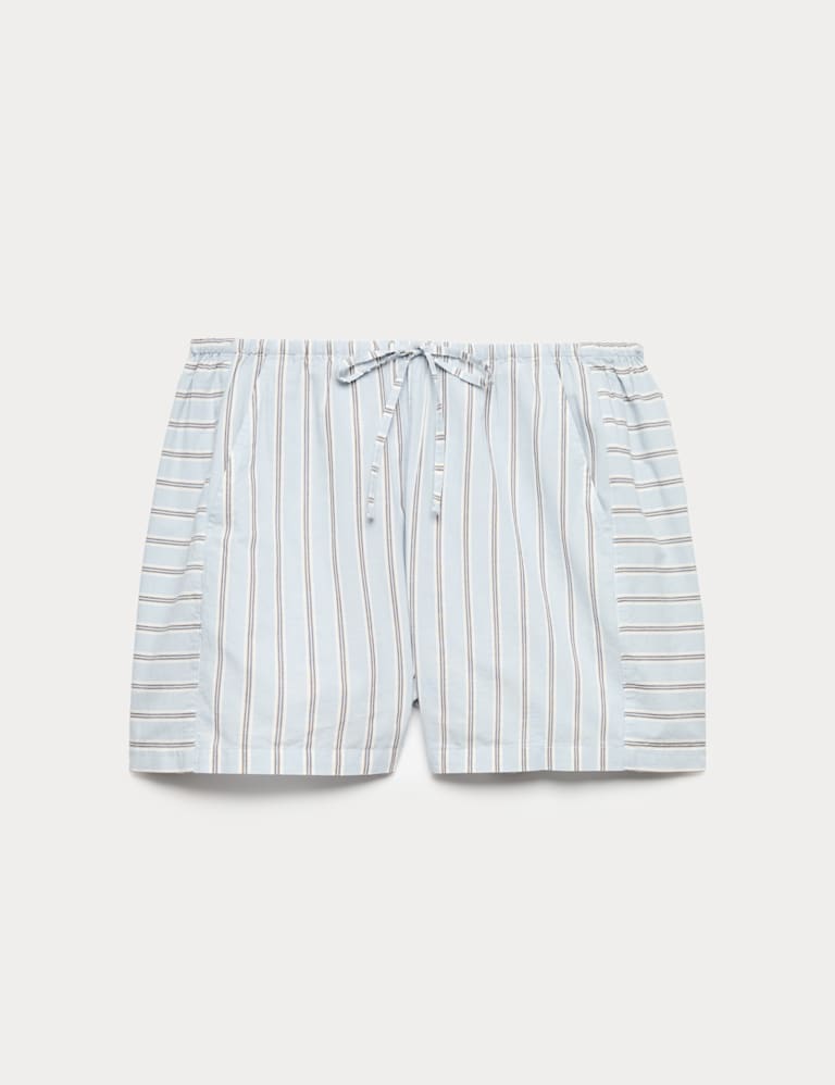 Pure Cotton Striped Pyjama Shirt & Bottom Set 2 of 6