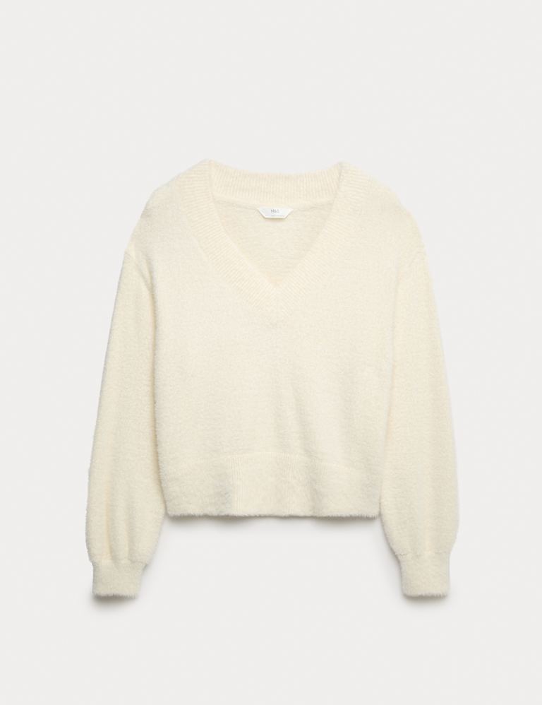 Feather Knit V-Neck Pyjama Set 1 of 6