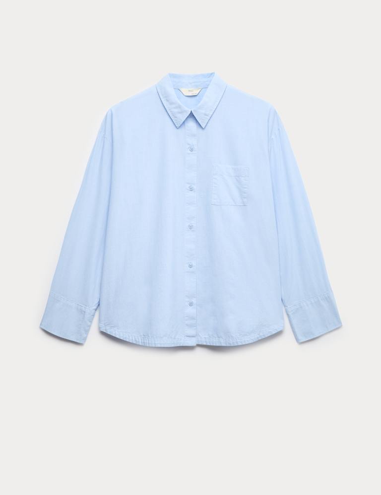 Pure Cotton Chambray Lounge Pyjama Set 1 of 6