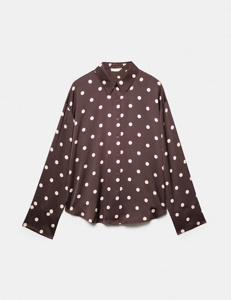 Dream Satin™ Printed Pyjama Shirt & Bottom Set 1 of 6