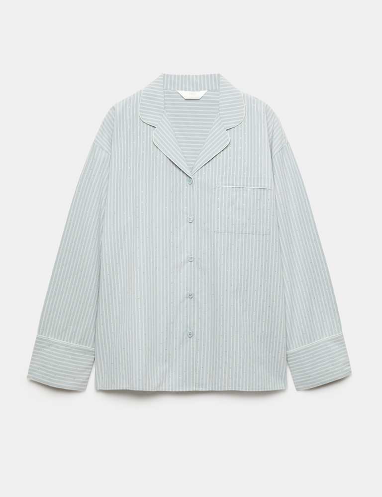 Pure Cotton Embellished Pyjama Shirt & Bottom Set 1 of 6