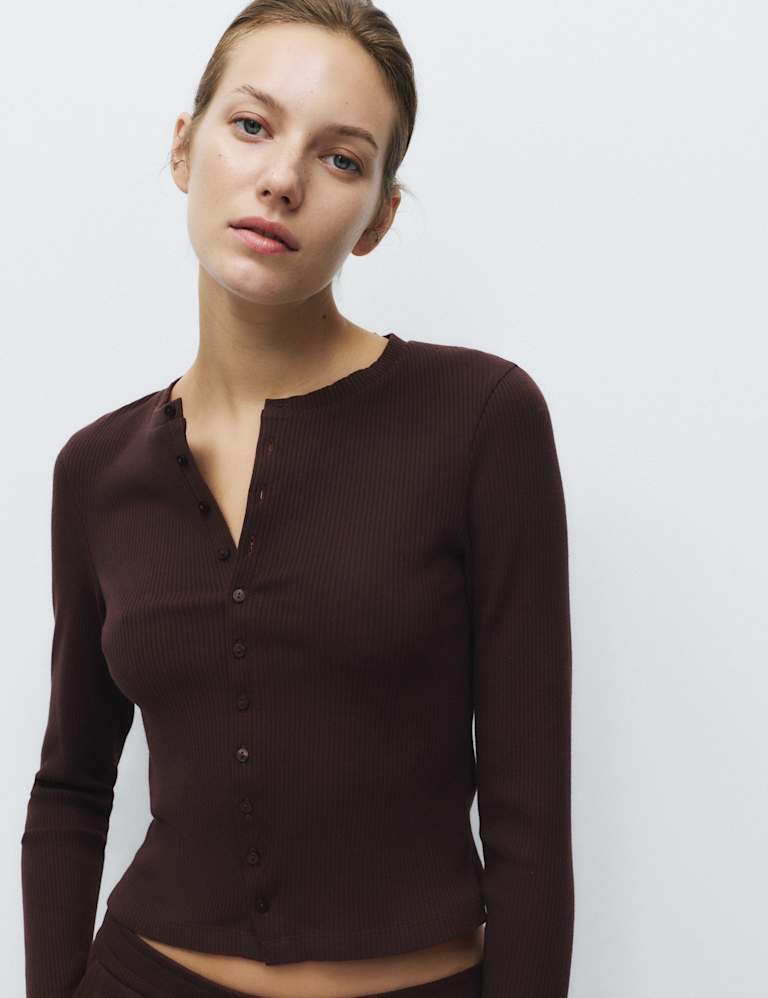 Cotton Rich Lounge Cardigan & Pant Set 3 of 6