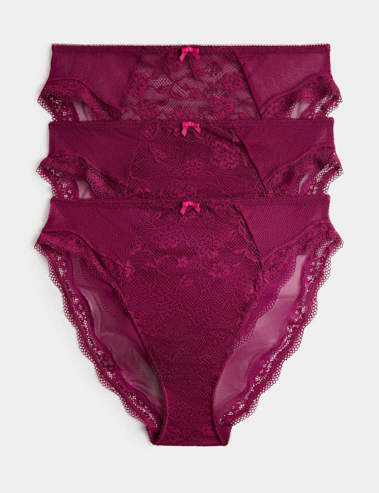 Jasmine Lace Wired Plunge Bra Set F-H 1 of 6