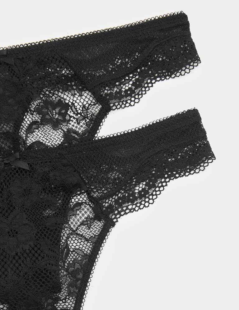 Jasmine Lace Trim Non Wired Bralette Set F+ 5 of 6