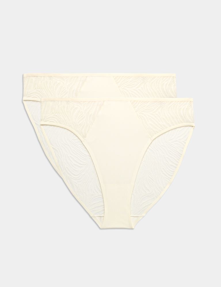 Lace Non Wired Full Cup Bra Set F+ 1 of 6