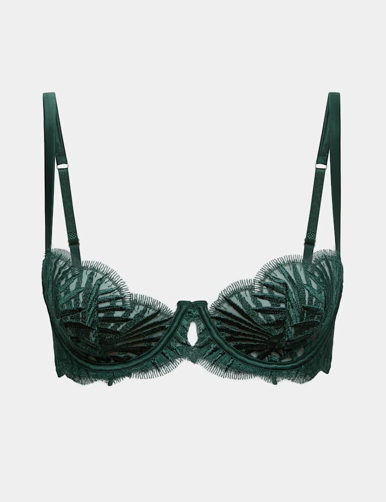 Reverie Embroidery Non-Padded Balcony Bra Set A-E 2 of 6