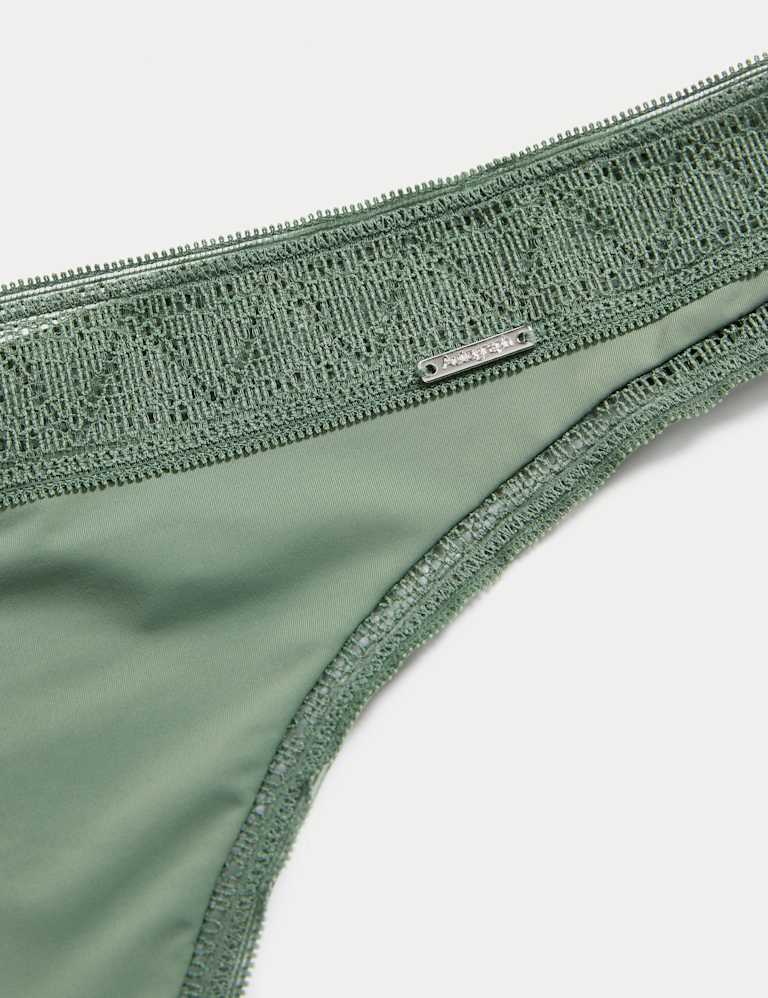 Boston Microfibre Lace Trim Wired PlungeBra Set 5 of 6