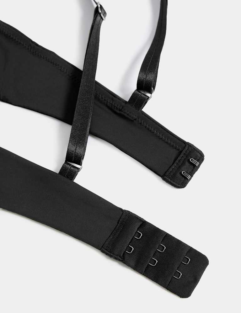 Boston Microfibre Lace Trim Wired PlungeBra Set 6 of 6