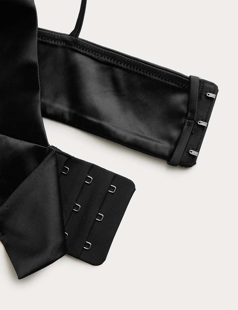 Black Label Satin Bralette Set 6 of 6