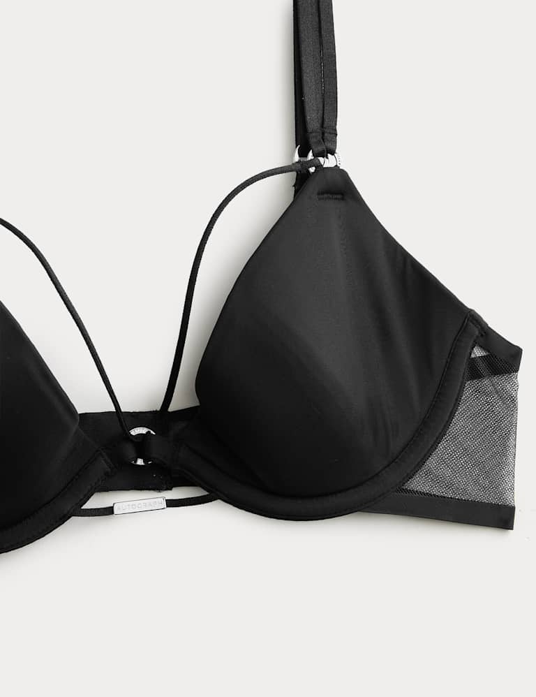 Black Label Smoothing Wired Plunge Bra Set A-E 4 of 6