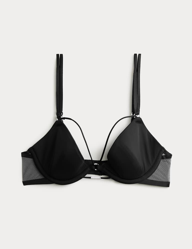 Black Label Smoothing Wired Plunge Bra Set A-E 2 of 6