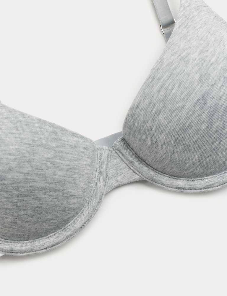 Lille Cotton Rich Wired Demi Cup Bra Set A-E 4 of 6