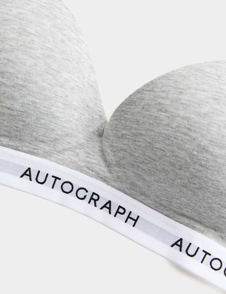 Lille Supima™ Cotton Non Wired Plunge Bra Set A-E 4 of 6