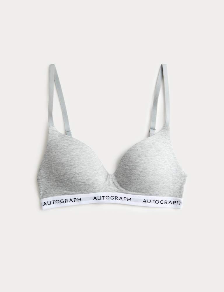 Lille Supima™ Cotton Non Wired Plunge Bra Set A-E 2 of 6