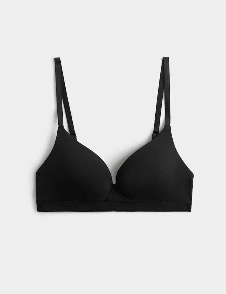 Lille Supima™ Cotton Non Wired Plunge Bra Set A-E 2 of 6