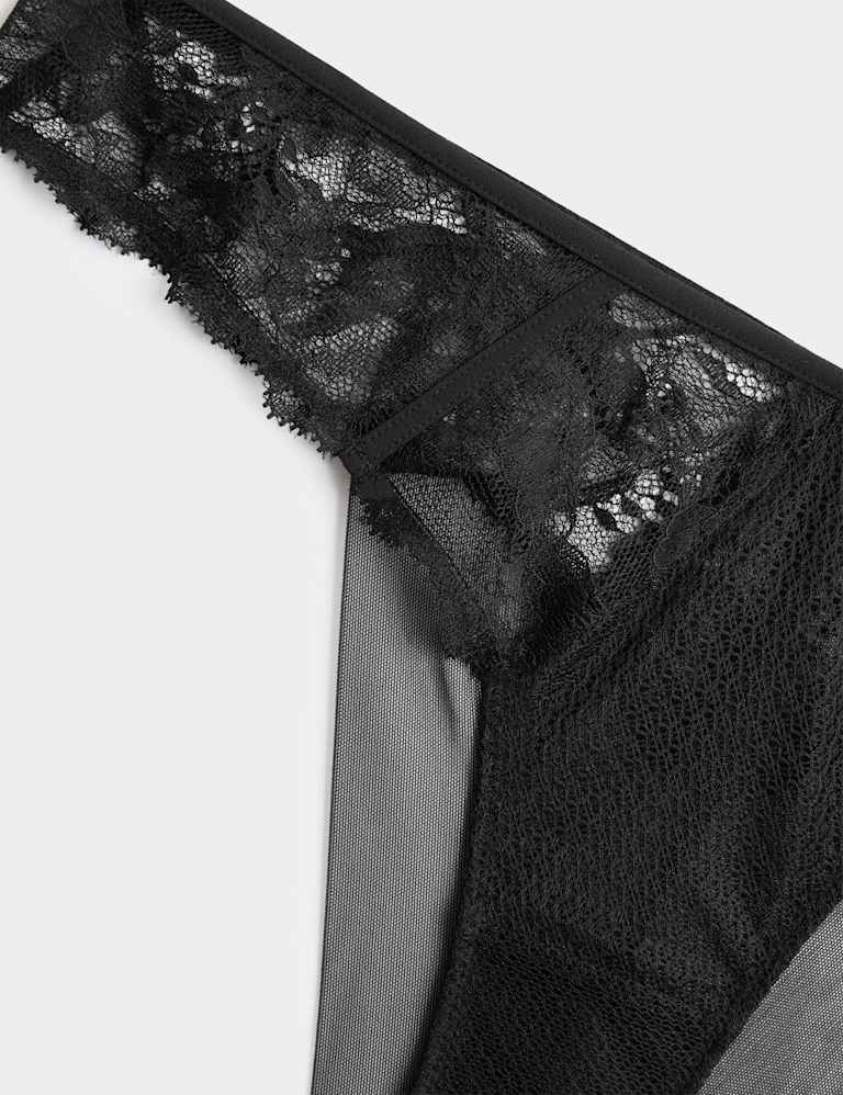 Savannah Lace Wired Plunge Bra Set A-E 5 of 6