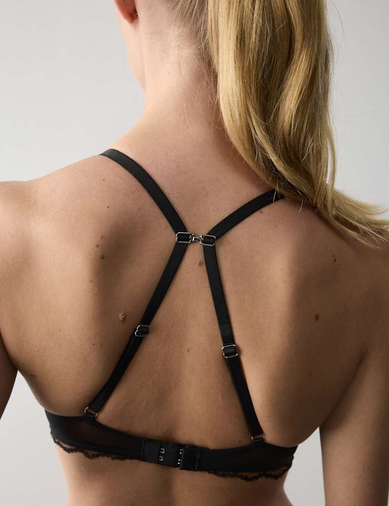 Savannah Lace Non Wired Plunge Bra Set A-E 4 of 6
